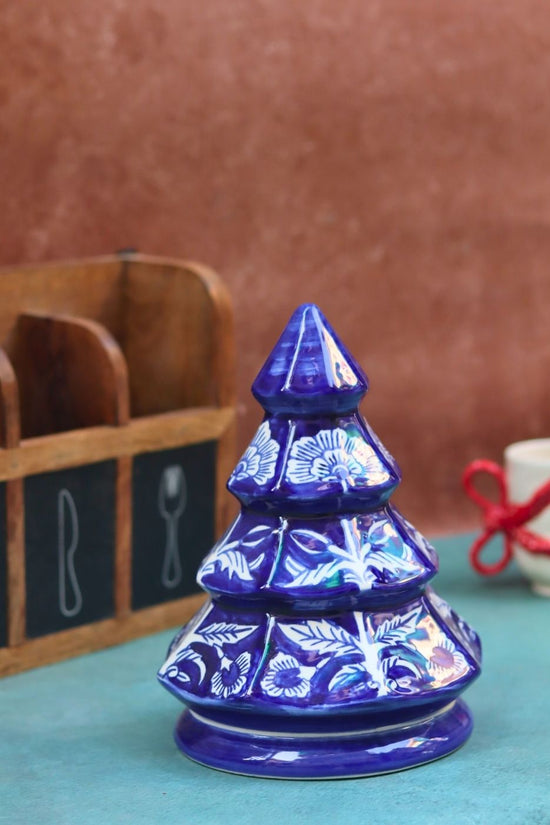 Royal Blue Christmas Tree handmade in India
