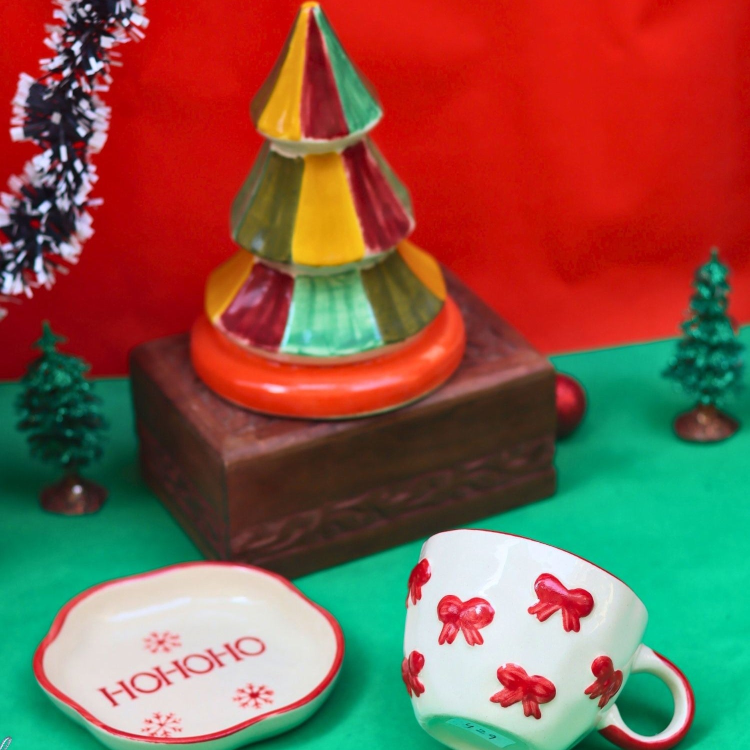 Set of 3 - Christmas treat Combo made by ceramic