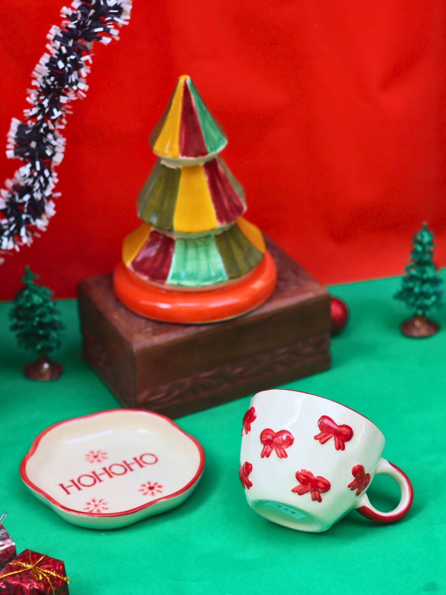 Set of 3 - Christmas treat Combo made by ceramic