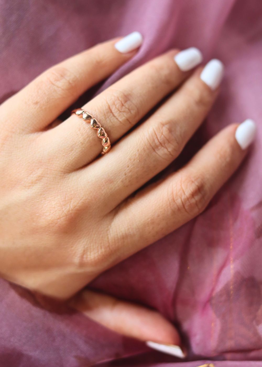 Anti tarnish Little Heart Rings
