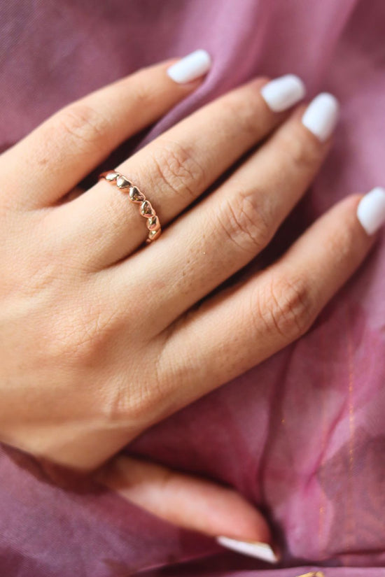 Anti tarnish Little Heart Rings