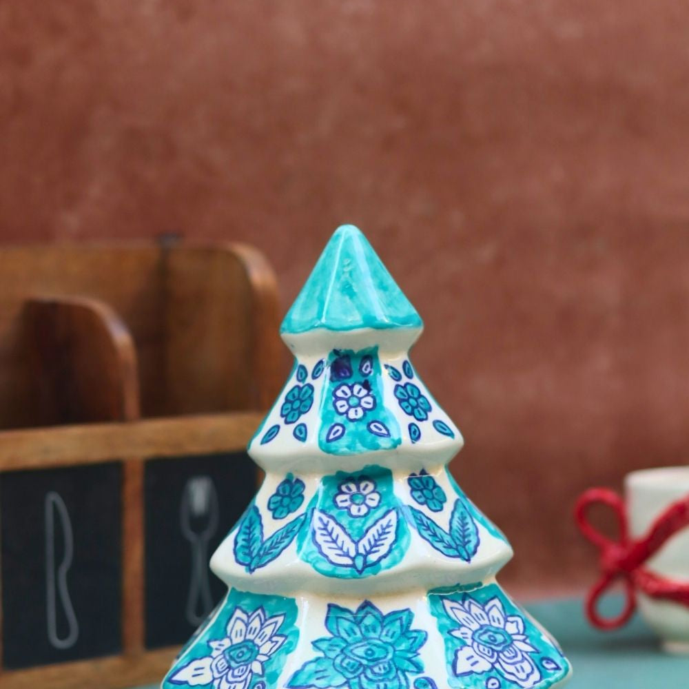 Snow White Christmas Tree made by ceramic