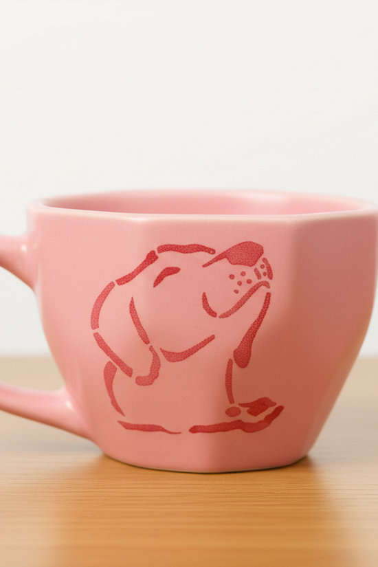 Pink Dog Mug