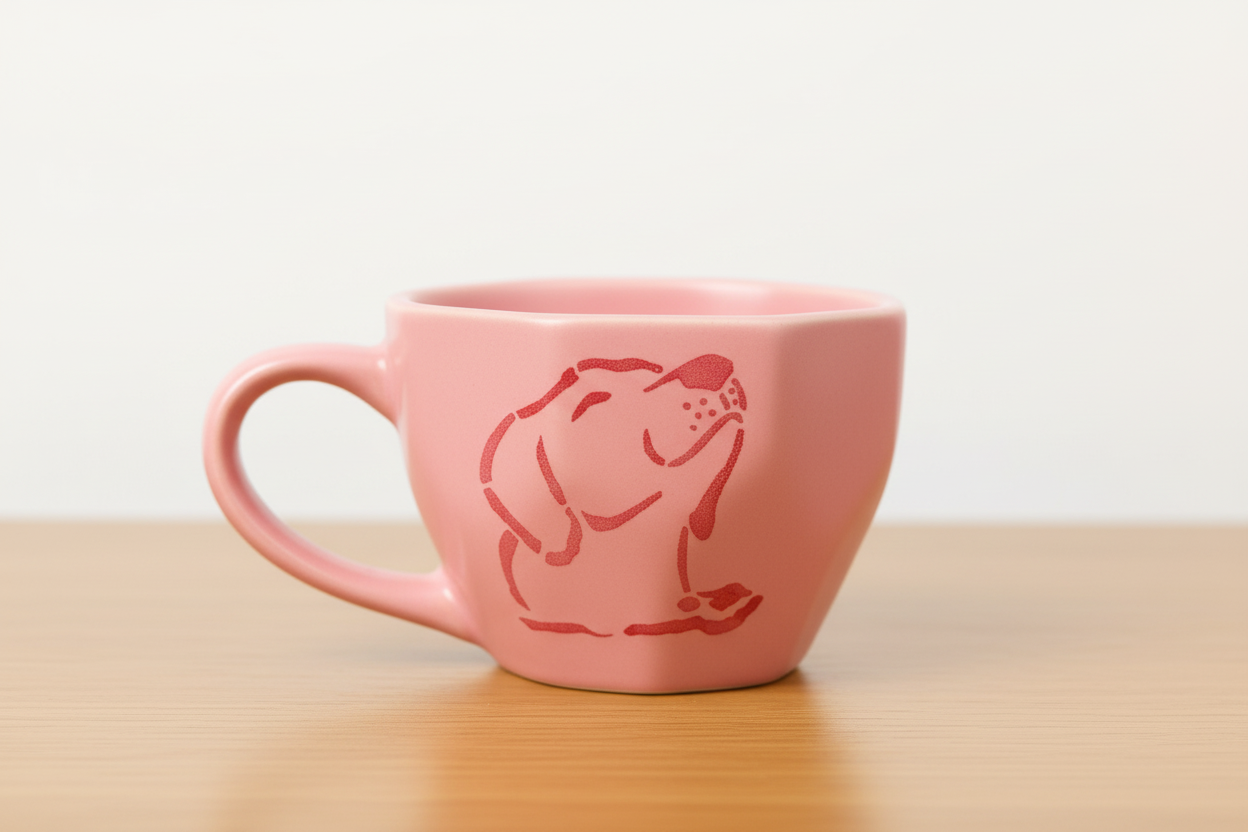 Pink Dog Mug