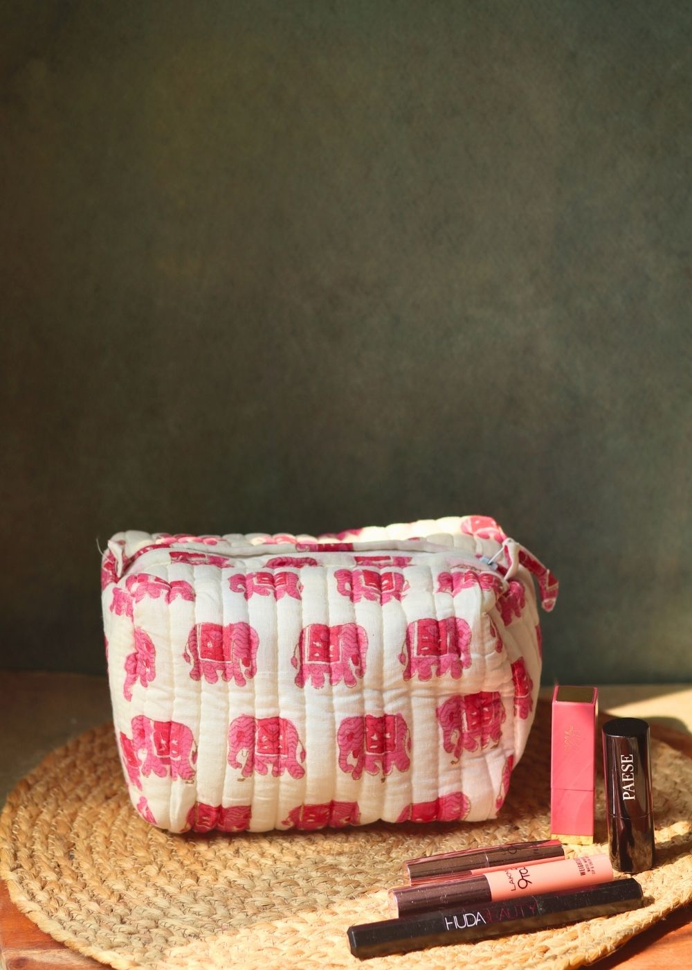 pink ele toiletry bag for your some essentials