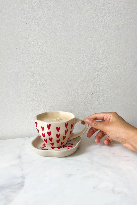Heart Mug & All Heart Dessert Plate