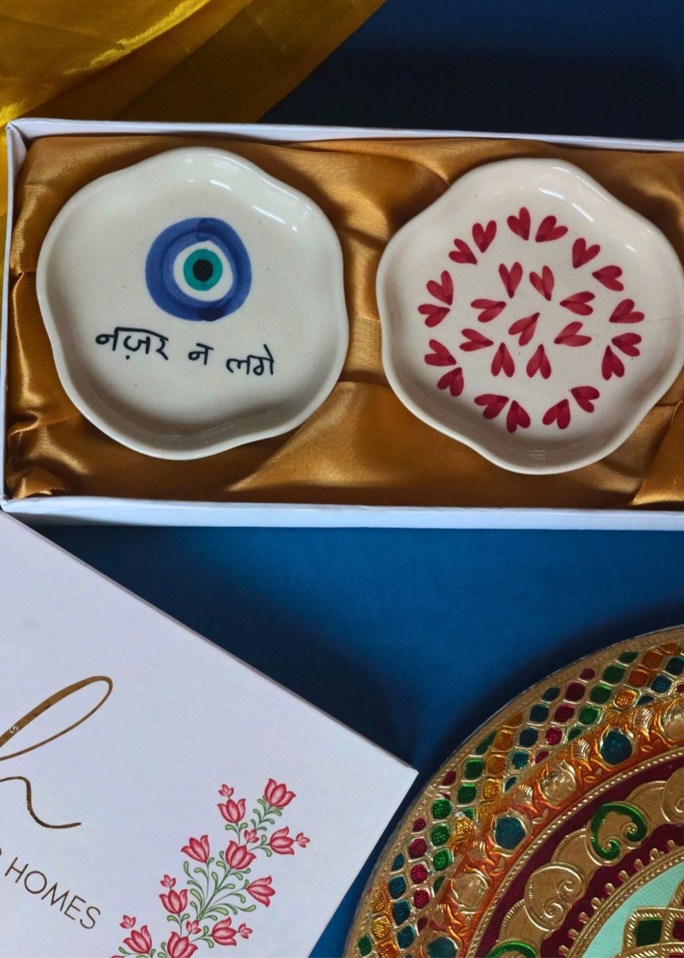 Nazar & All Heart Handmade Dessert Plate in a Gift Box made by ceramic