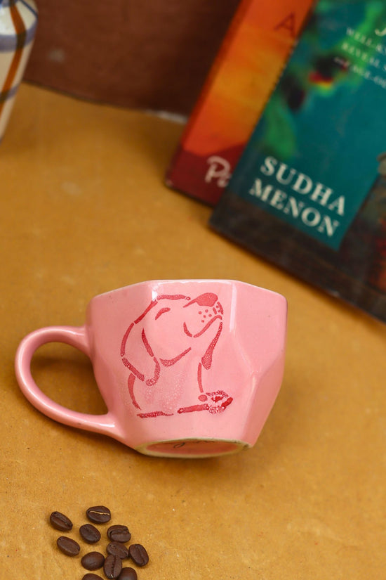 Pink Dog Mug with premium quality material