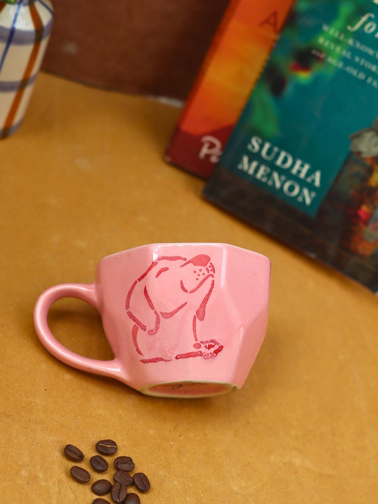 Pink Dog Mug with premium quality material