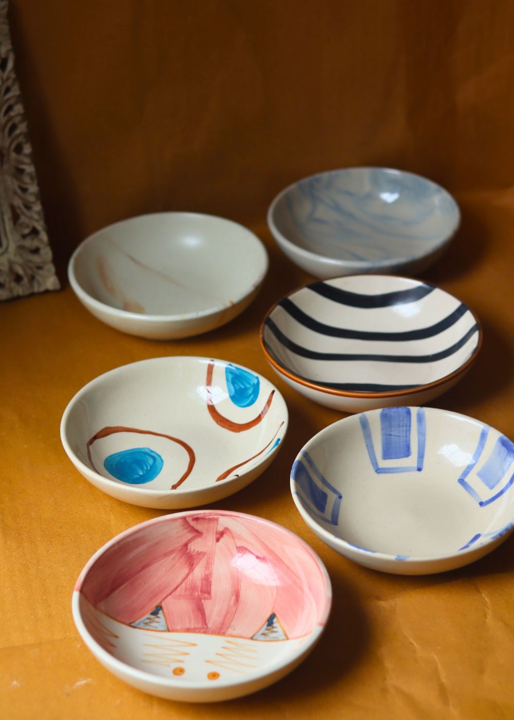 Set of 6 Polka Charm Snack Bowls (for the price of 5)