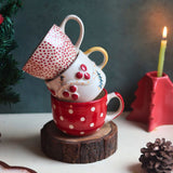 Set of 3 - Snowy Cheers Mug made by ceramic