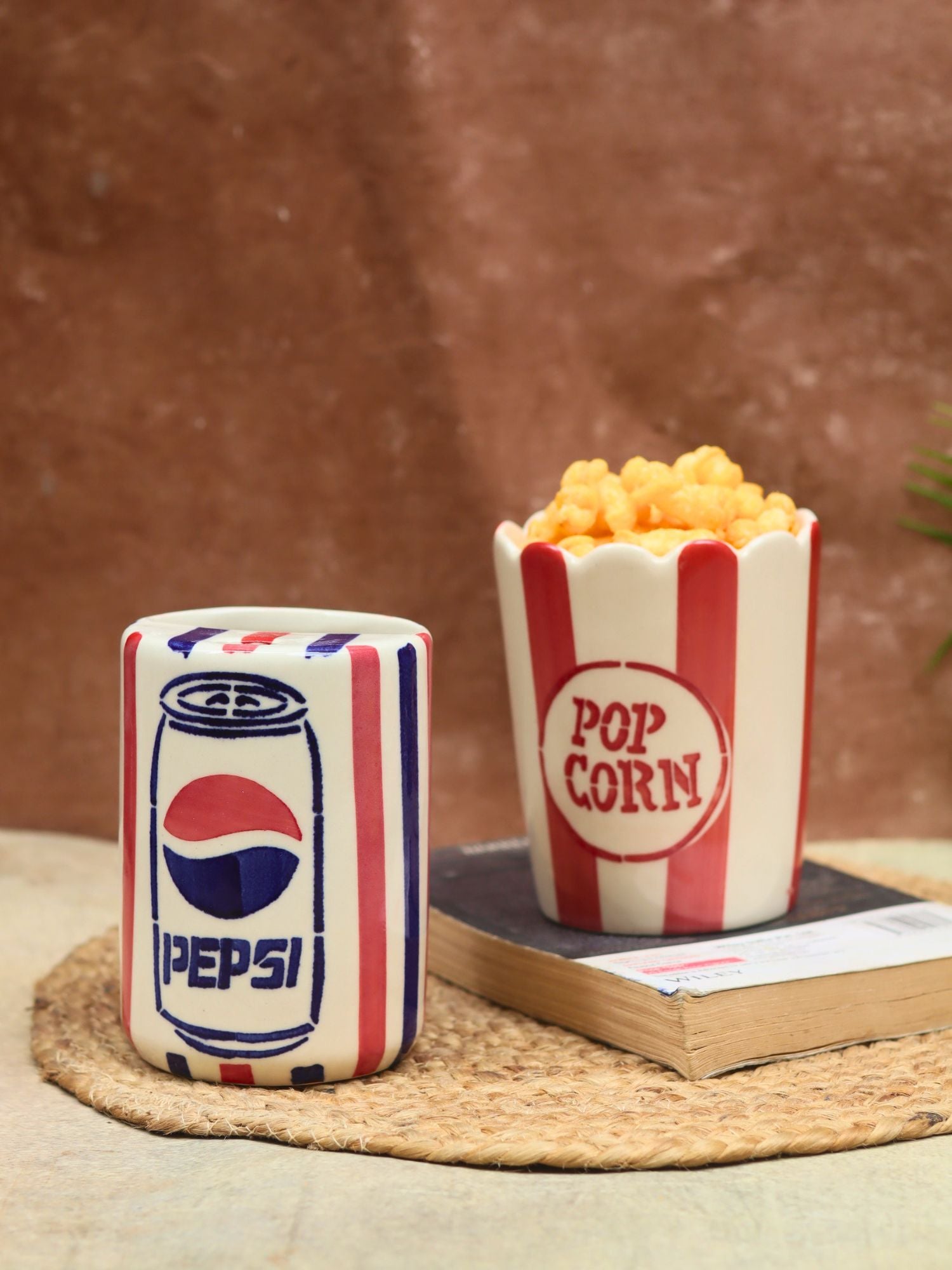 Set of 2 - Pepsi Tumbler & Popcorn Tub Combo with premium quality material