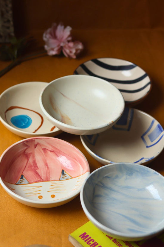 Set of 6 Polka Charm Snack Bowls (for the price of 5)