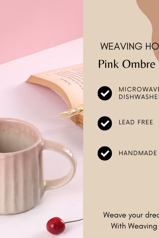 Pink ombre coffee mugs specifications 