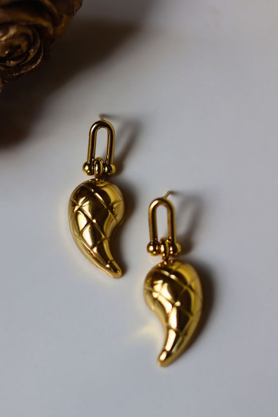 Set of 2 - Chunky U-Shaped & Mirchi Earrings combo