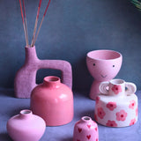 Handmade Set of 6 Bloom & Blush Vases (for the price of 5)