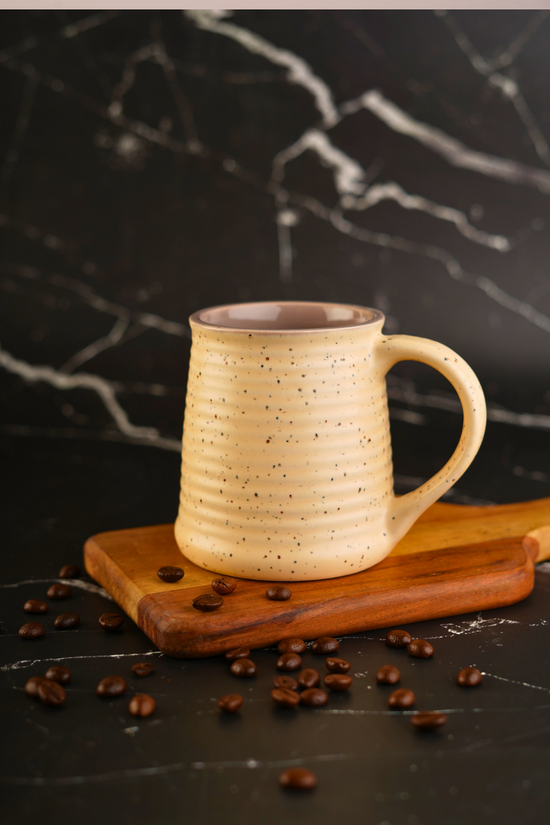 Handmade ceramic coffee mug
