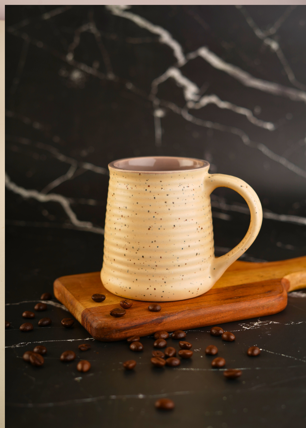 Handmade ceramic coffee mug