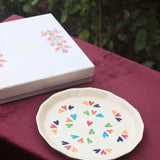 LoveisLove Plate in a Gift Box made by ceramic