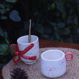 Pinteresty Bow Mug & Girlie Bow Mug made by ceramic