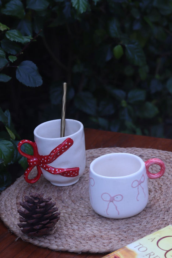 Pinteresty Bow Mug & Girlie Bow Mug made by ceramic