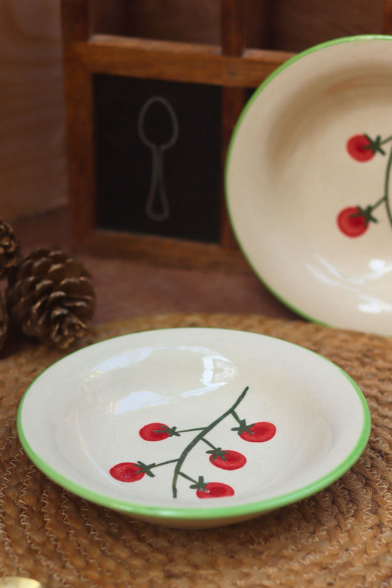 lead free Cherry Pasta Plate 