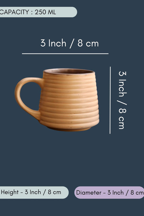 Peach & Grey Coffee Mug