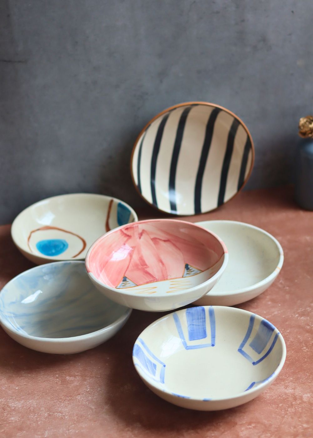 Set of 6 Polka Charm Snack Bowls (for the price of 5)