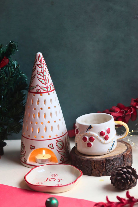 Set of 3 - Snowflake Combo made by ceramic