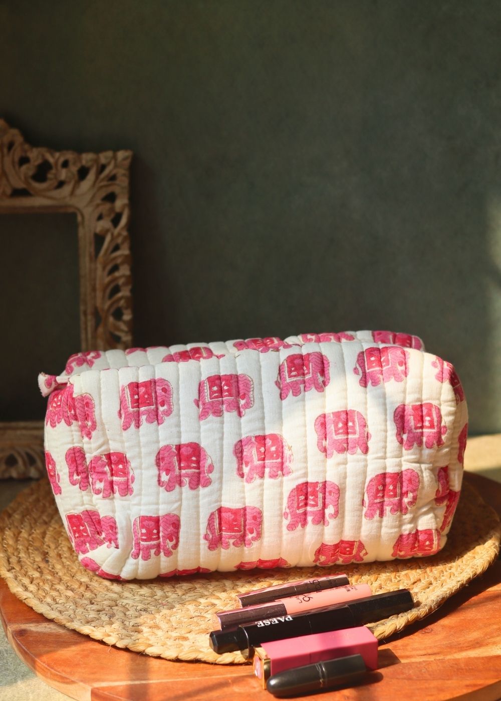 pink ele toiletry bag for your some essentials