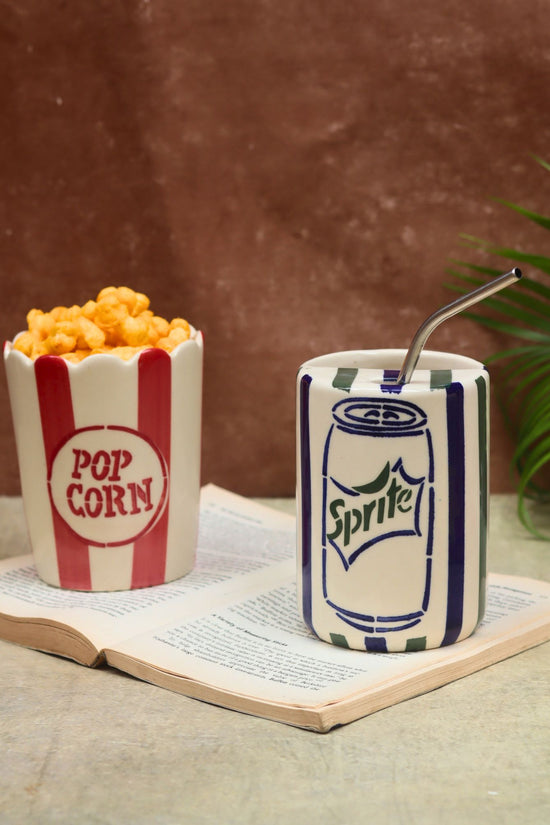 Set of 2 - Sprite Tumbler & Popcorn Tub Combo with premium quality material