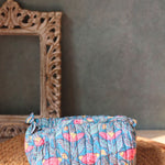 peacock garden toiletry bag handmade in india