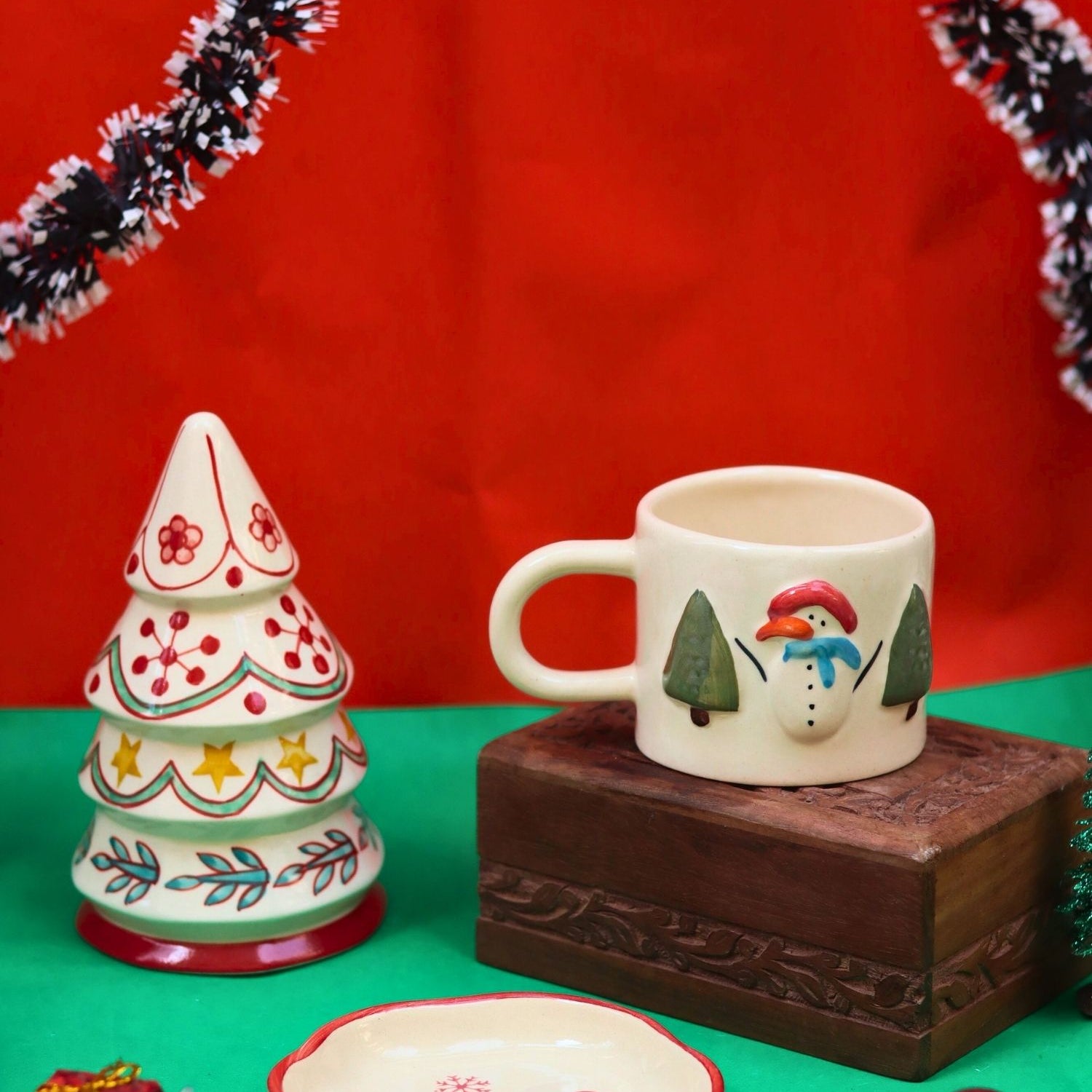 Set of 3 - Frosty Feast Combo made by ceramic