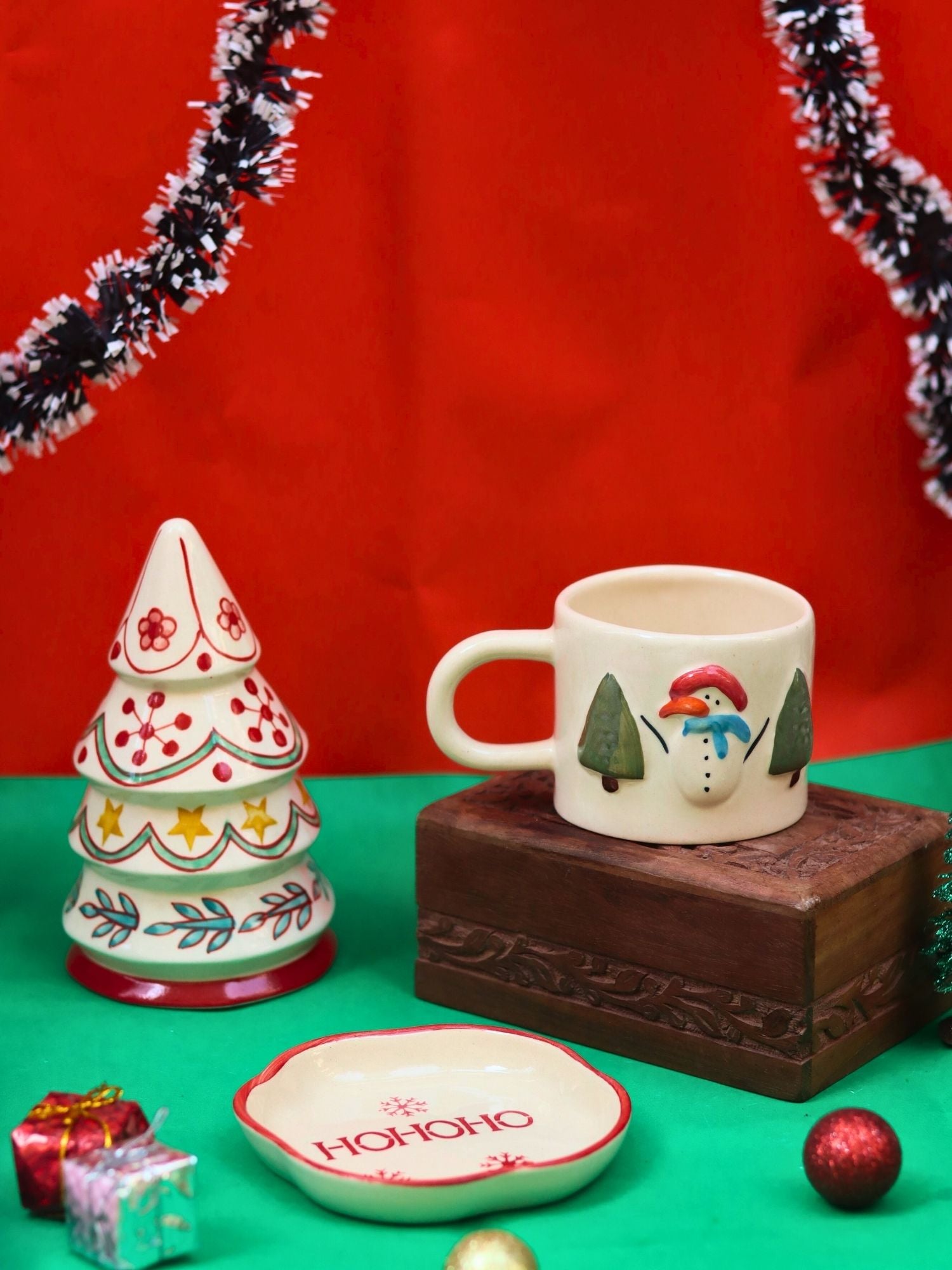 Set of 3 - Frosty Feast Combo made by ceramic
