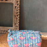 peacock garden toiletry bag with small size