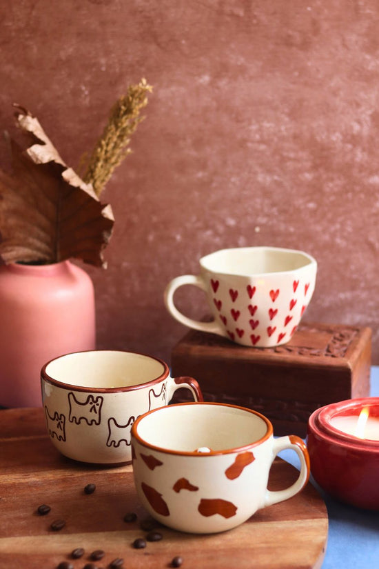 Handmade Set of 3 Hotselling Mugs
