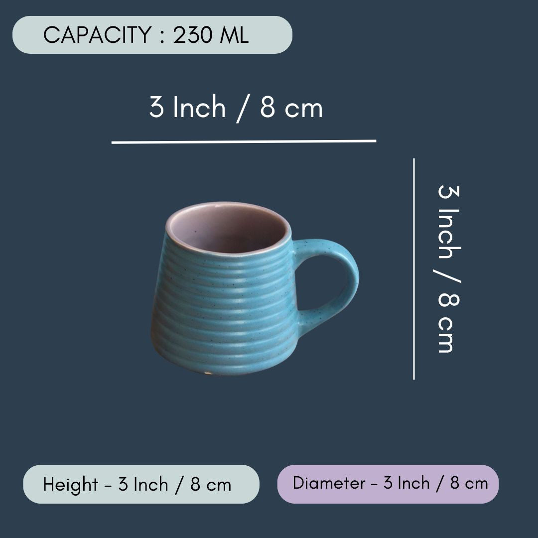 Matte Blue Coffee Mug