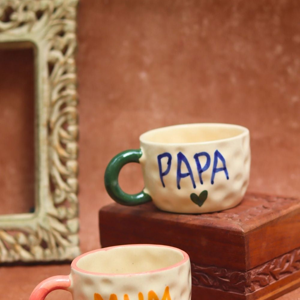 Set of 2 - Mum & Papa Mugs combo with premium quality material