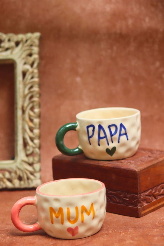 Set of 2 - Mum & Papa Mugs combo with premium quality material