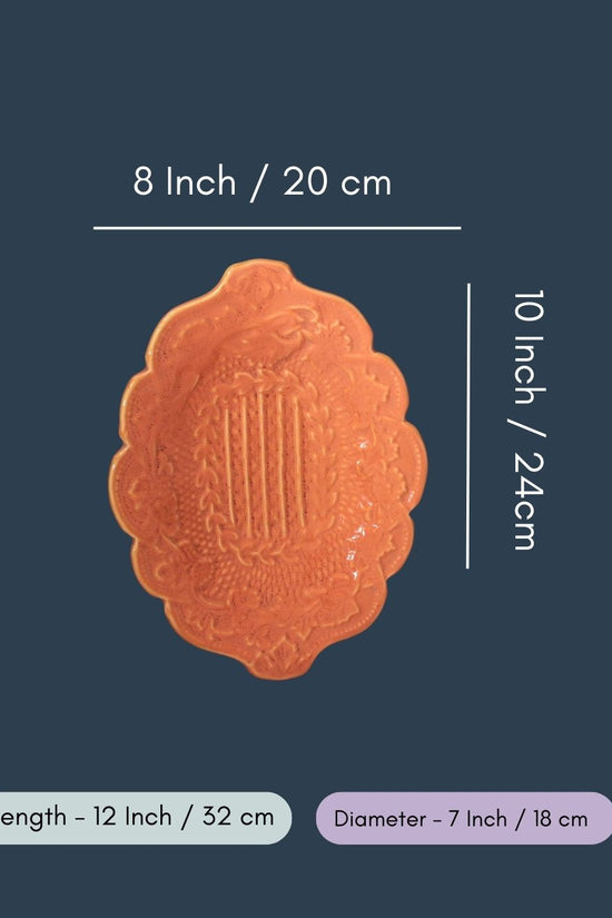 Rust Textured Platter