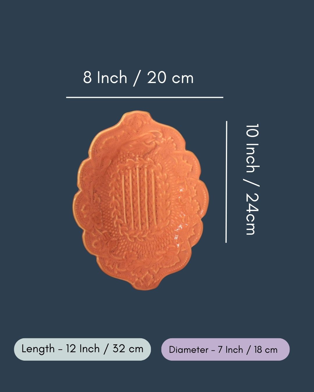 Rust Textured Platter