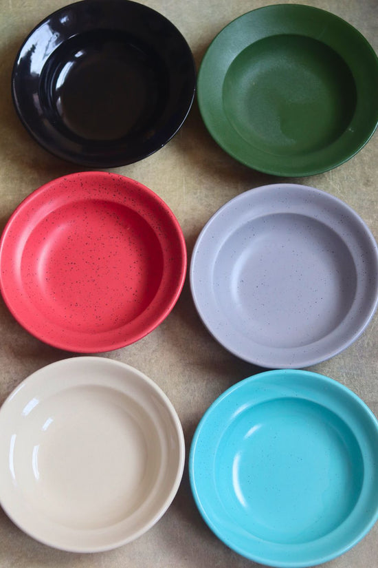 handamade set of 6 pasta plate 