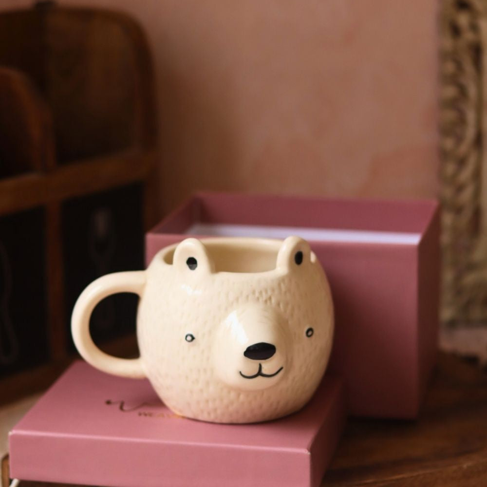 Handmade Polar Bear Mug in a Gift Box