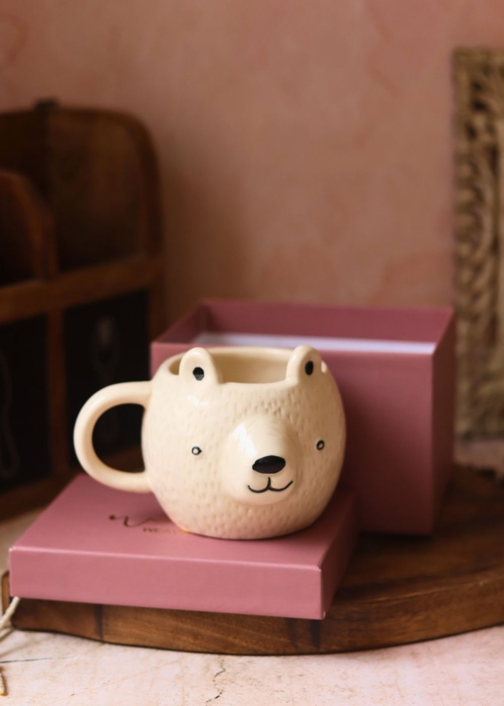 Handmade Polar Bear Mug in a Gift Box