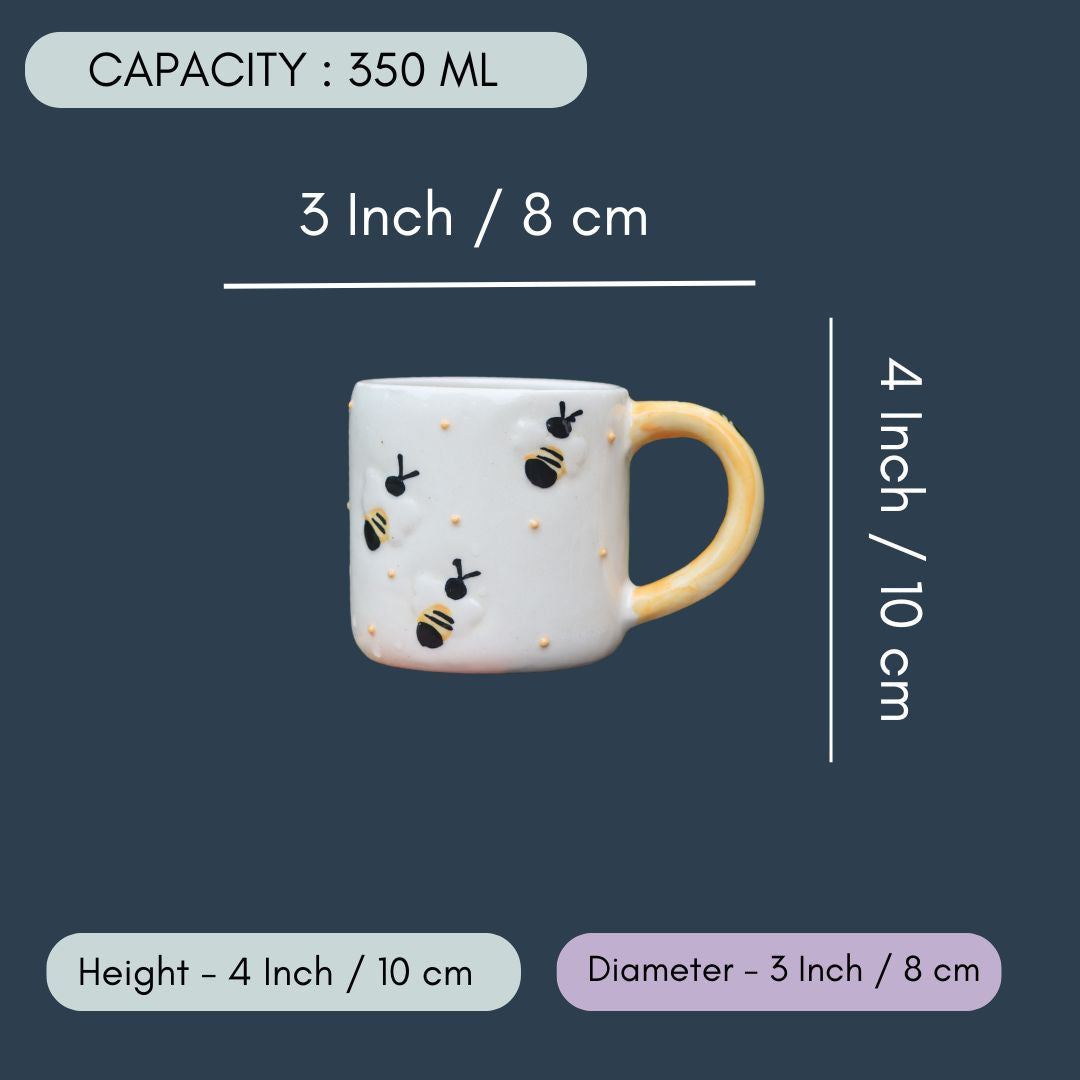 Irregular Ceramic Bee - Mug