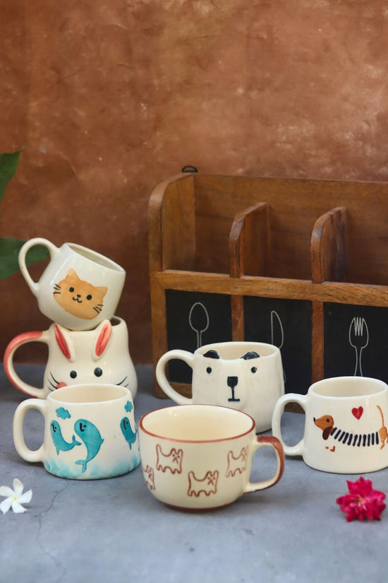 Set of 6 Warm Paws Mugs combo (for the price of 5) with premium quality material
