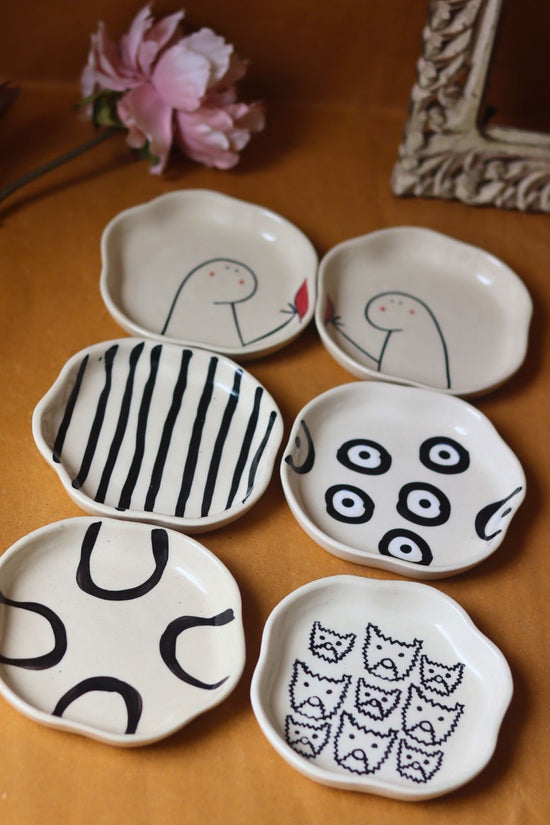 Set of 6 Tasty Treat Handmade Dessert plate (for the price of 5)