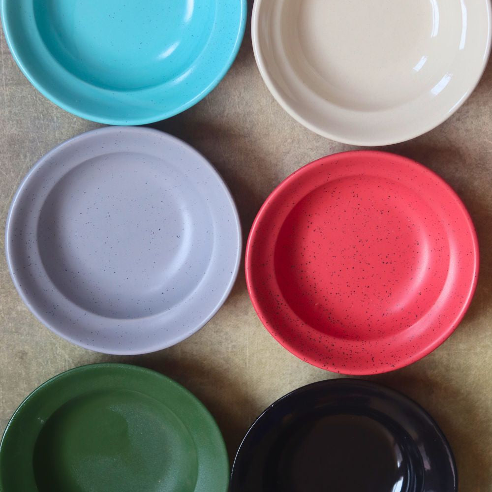 set of 6 pasta plate made in india