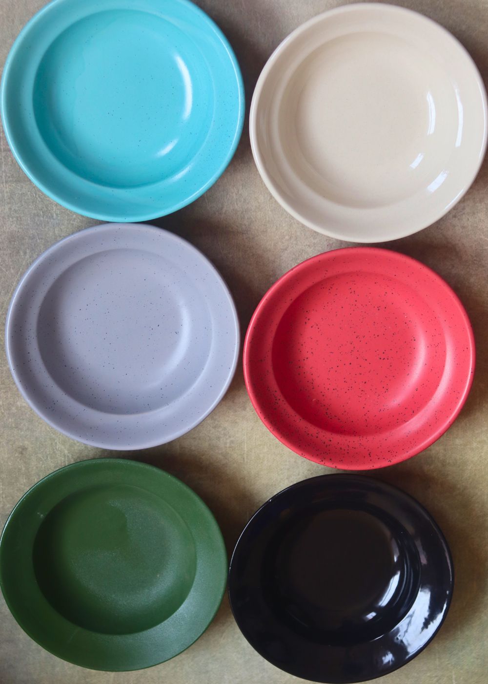 set of 6 pasta plate made in india