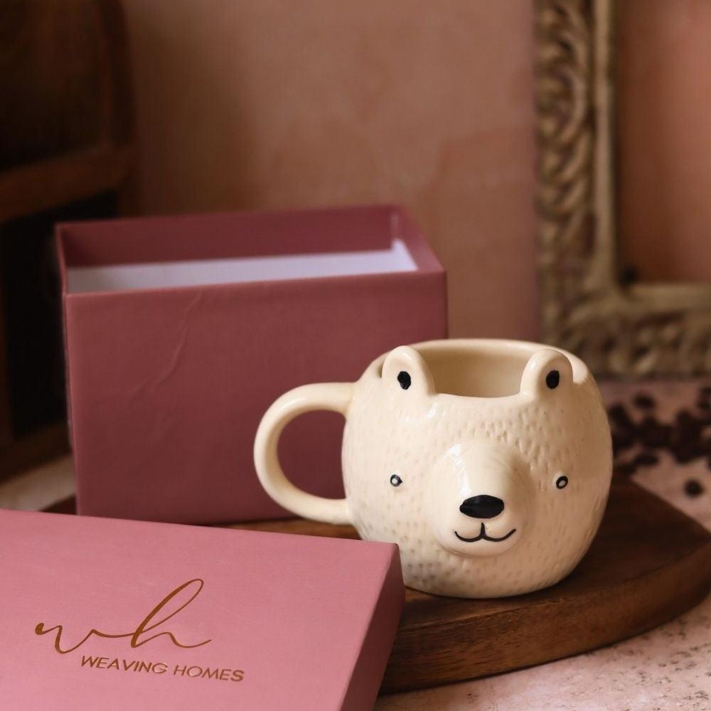 Polar Bear Mug in a Gift Box made by ceramic